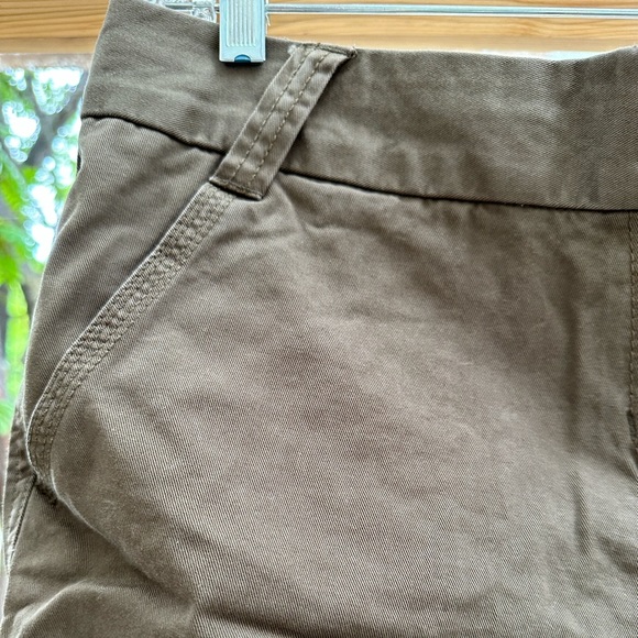NWT J. Crew 9” City Fit Cotton Chino Shorts Olive Brown size 12 - Picture 6 of 15